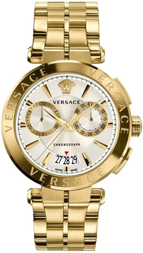 versace white gold watch|versace watches men price.